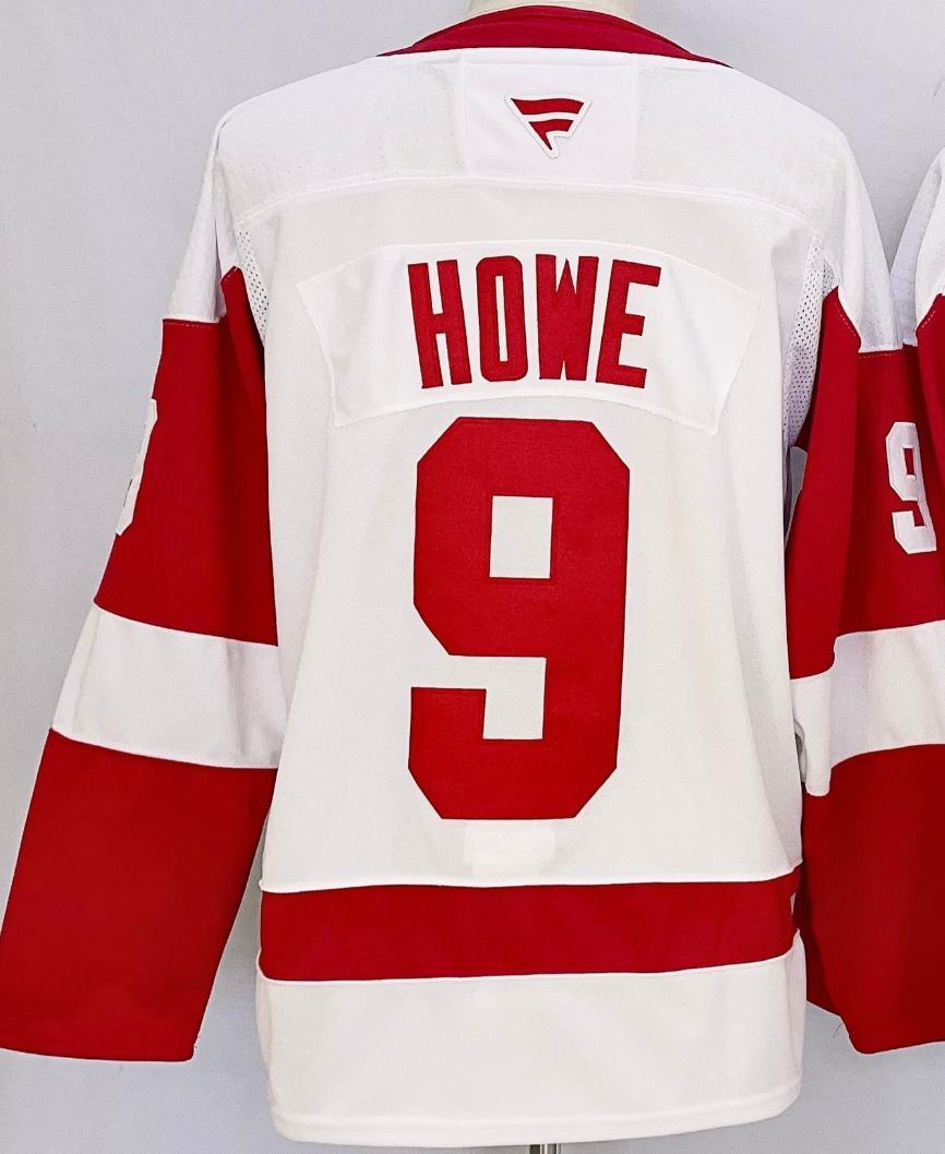 Custom 2025 Wings Away White Premium All Stitched Hockey Jersey