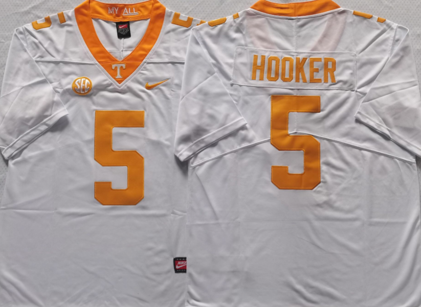 Men's Hendon Hooker #5 Tennessee Volunteers Stitched Jersey