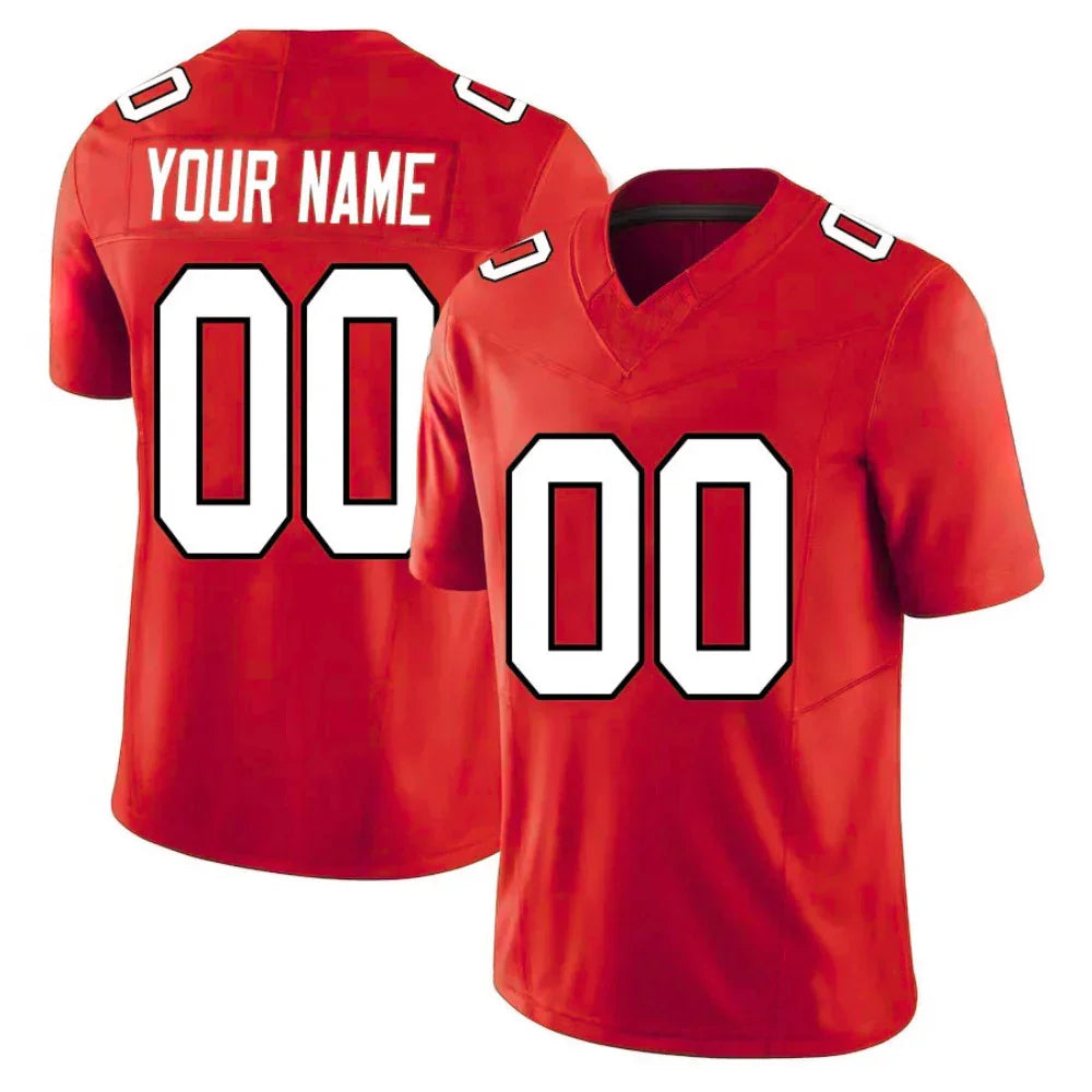 Custom Red Football Jersey
