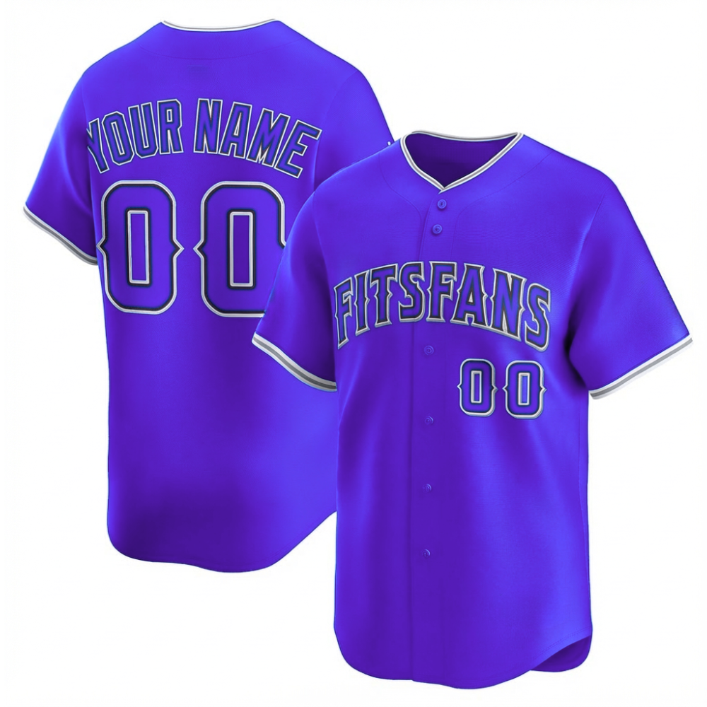 Custom Purple Baseball Jersey