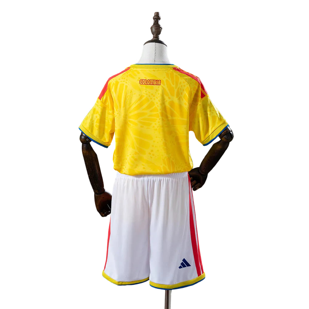 Custom Youth 2026 Colombia Home Navy Soccer Jersey Kit Set– Personalized Name & Number