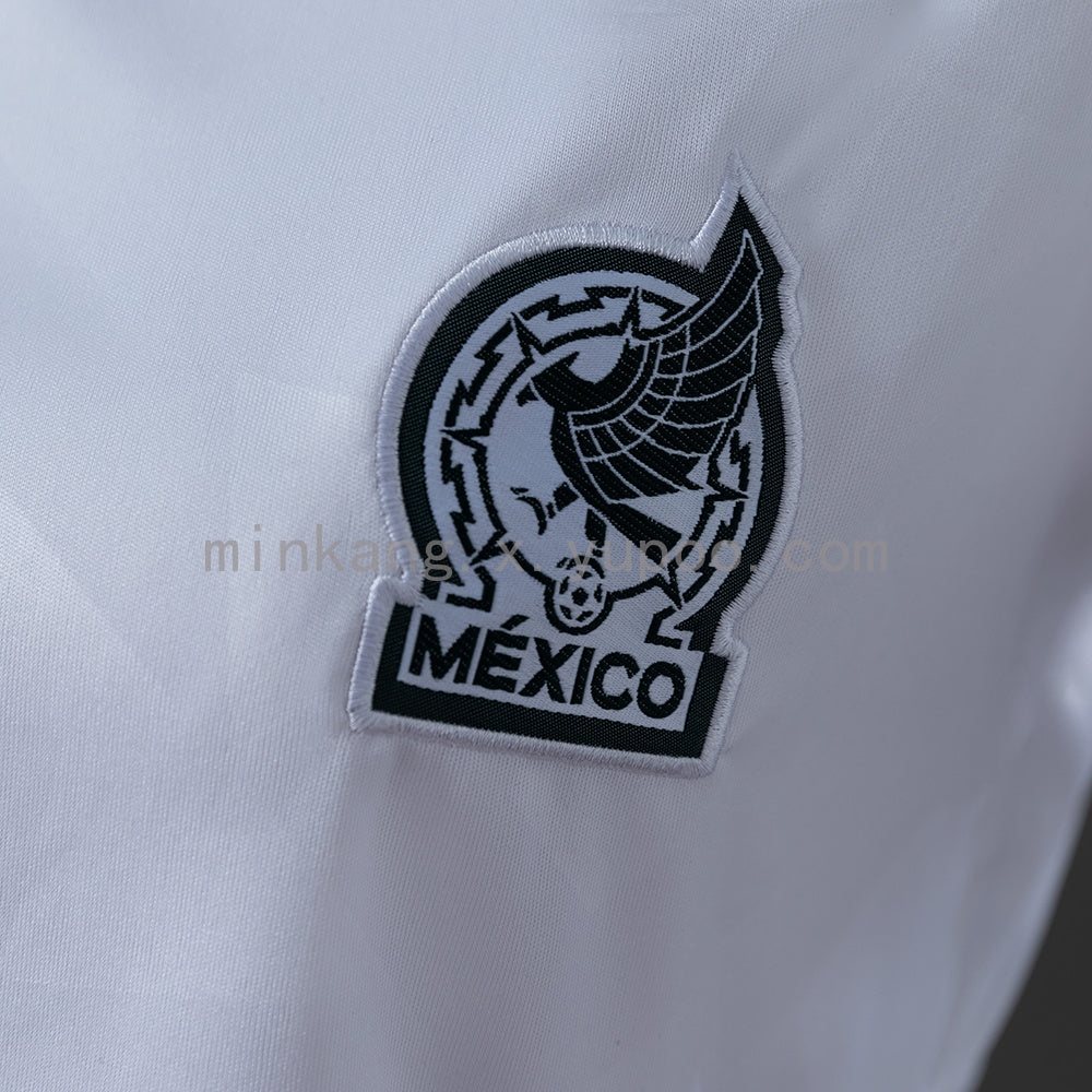 Women's Mexico 2026 Away White Cropped Soccer Jersey