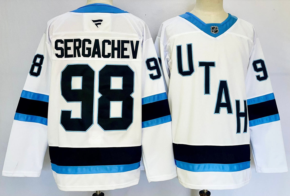 Custom Clayton Keller Logan Cooley Mammoth Black Home White Hockey Jersey -All Stitched