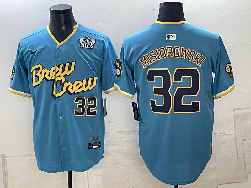 Custom Jacob Misiorowski 2026 World Series Powder Blue Baseball Jersey -All Stitched