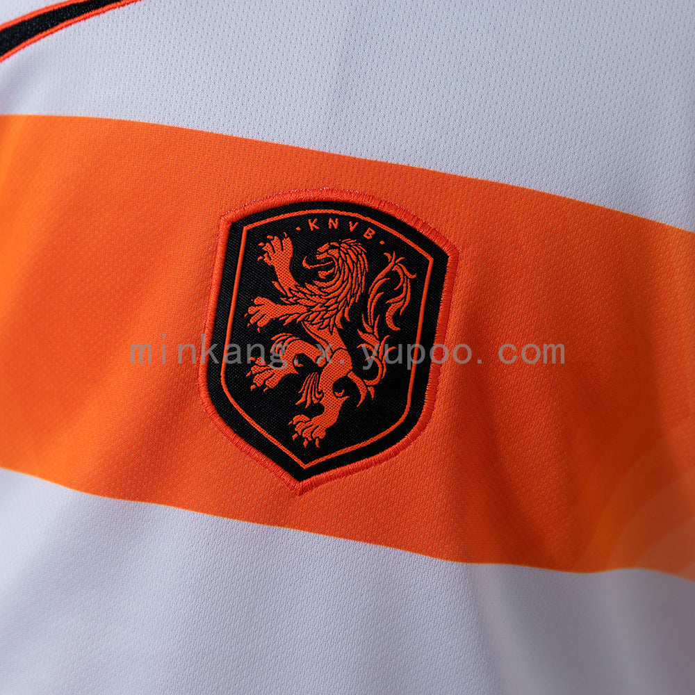 Custom Youth Netherlands 2026 Away White Soccer Jersey Kit Set– Personalized Name & Number