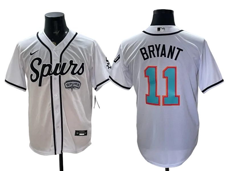 2026 Victor Wembanyama San Antonio Spurs Baseball Jersey -All Stitched