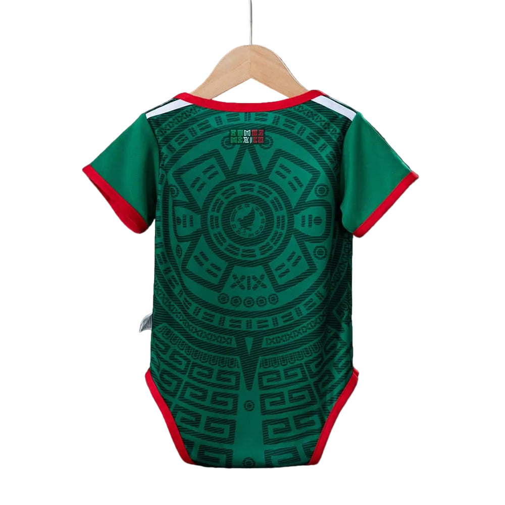 Custom Infant 2026 Mexico Home Green Soccer Jersey | Mexico 2026 Baby Bodysuit