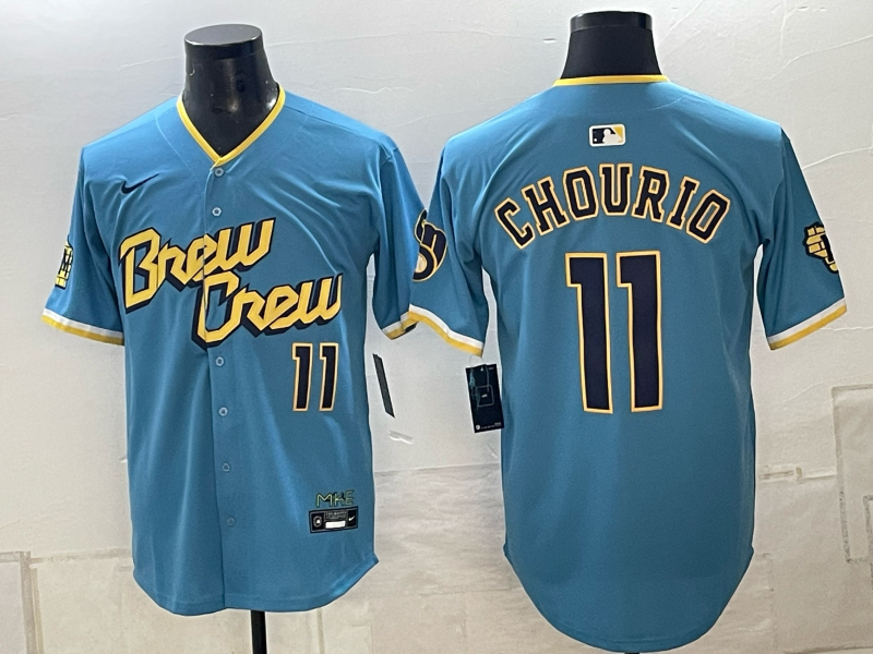 Custom Jackson Chourio 2026 World Series Powder Blue Baseball Jersey -All Stitched