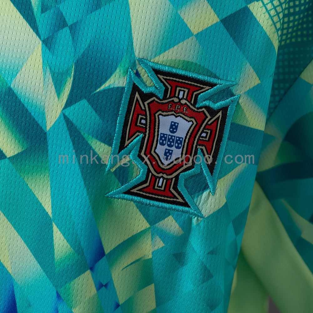 Portugal 2026 Kids Kit Goalkeeper Jersey Set - Green | Custom Name & Number