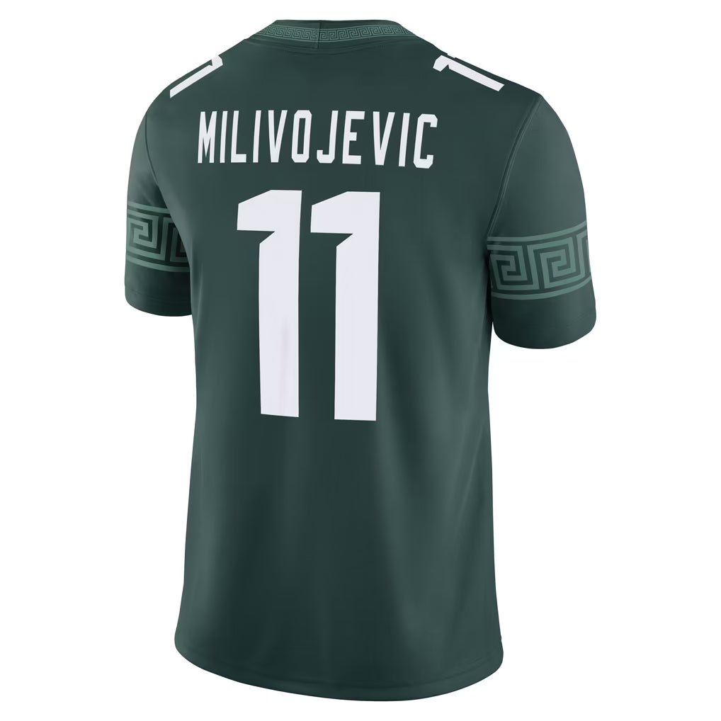 Custom Kenneth Walker III Michigan State Spartans Green Limited Football Jersey -All Stitched