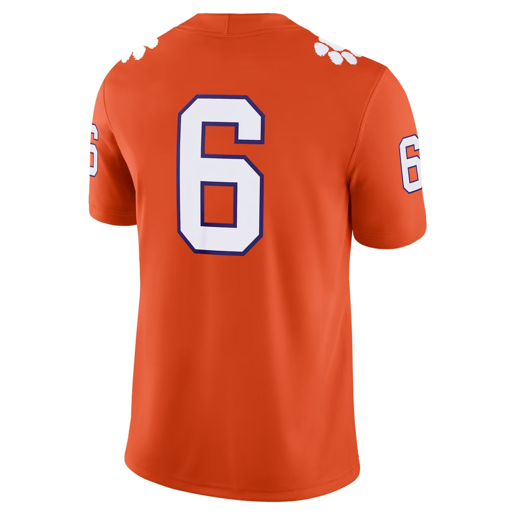 Custom Clemson Tigers Orange Limited Football Jersey -All Stitched