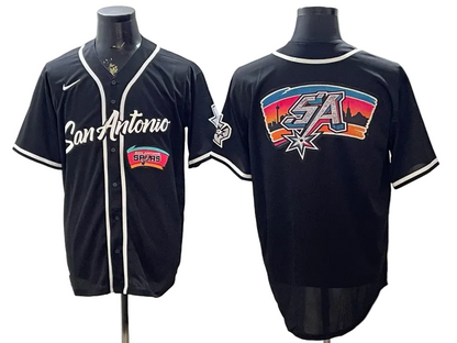 2026 Victor Wembanyama San Antonio Spurs Baseball Jersey -All Stitched