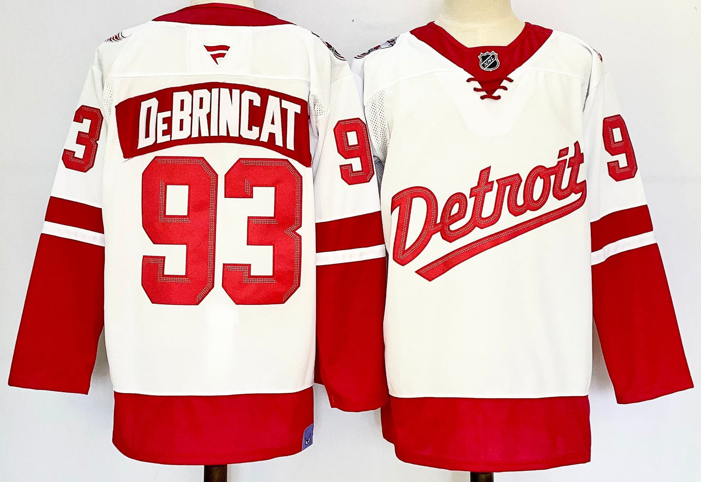 Custom 2025 Wings Stadium Series White Premium All Stitched Hockey Jersey