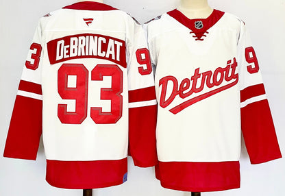 Custom 2025 Wings Stadium Series White Premium All Stitched Hockey Jersey