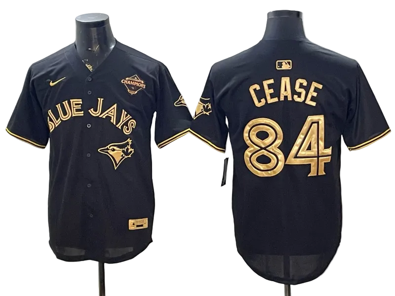 Custom 2025 American League Champions Black Gold Jersey - All Stitched