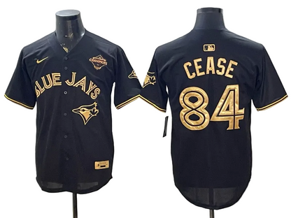 Custom 2025 American League Champions Black Gold Jersey - All Stitched