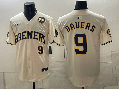 Custom Jake Bauers 2026 World Series Cream Baseball Jersey -All Stitched