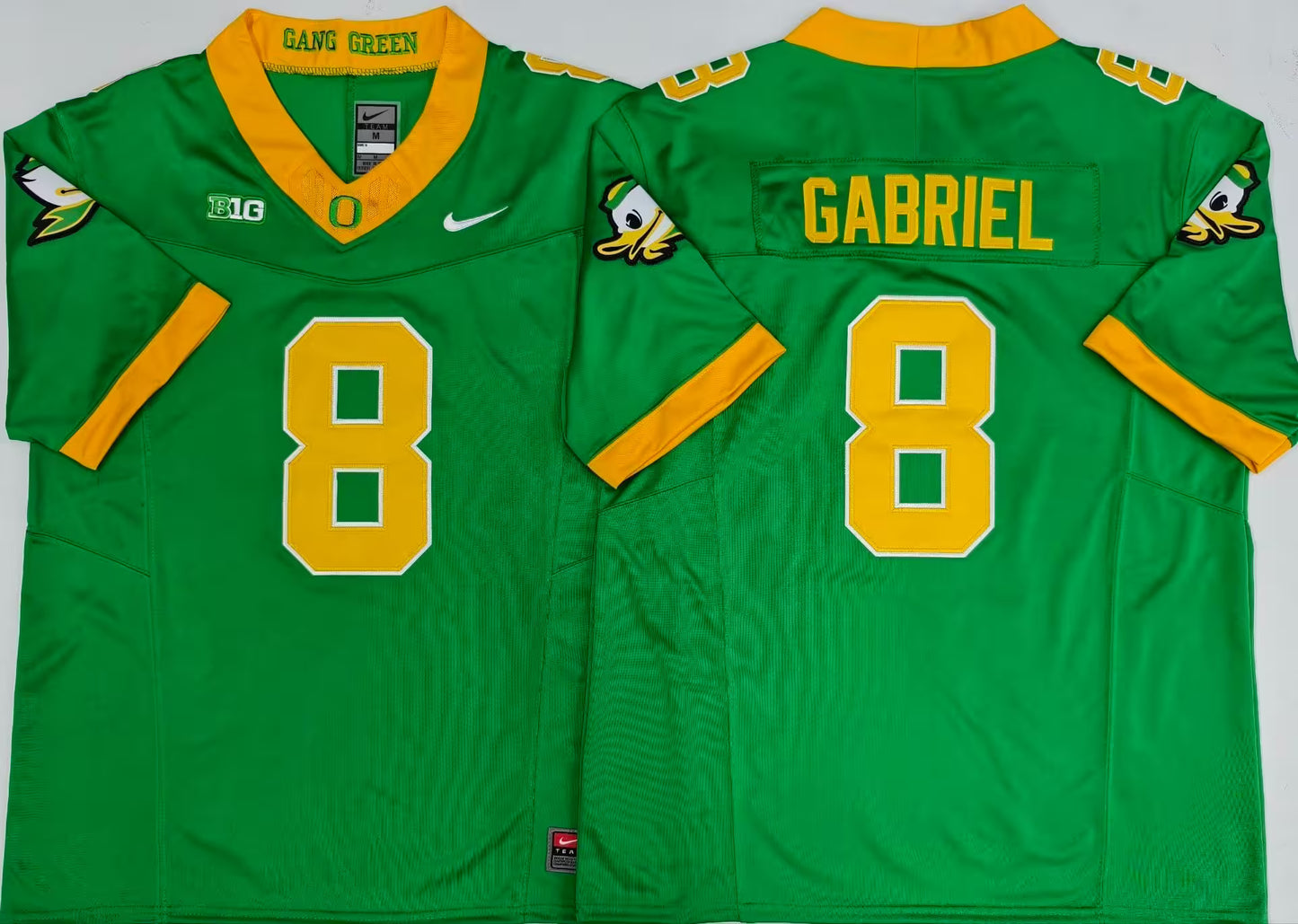 Men's Dillon Gabriel #8 Oregon Ducks Green Vapor Jersey -All Stitched