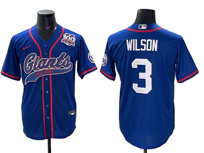 Custom Cam Skattebo Jaxson Dart Giants Gray Camo Royal Stitched Baseball Jersey -All Stitched
