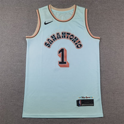 Victor Wembanyama San Antonio Spurs Baskeball Jersey -All Stitched