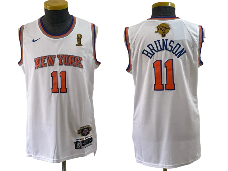 2026 OG Anunoby Jalen Brunson Josh Hart Karl-Anthony Towns Jose Alvarado Black Gold Baskeball Jersey -All Stitched
