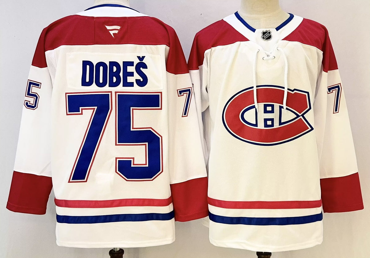 Custom Canadiens Away White Premium Hockey Jersey -All Stitched