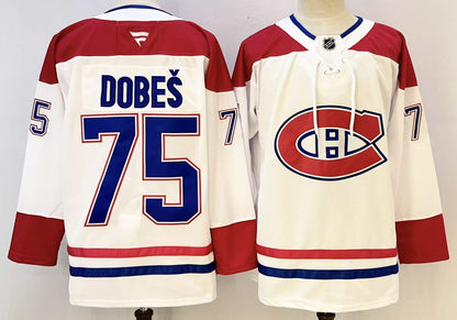 Custom Canadiens Away White Premium Hockey Jersey -All Stitched