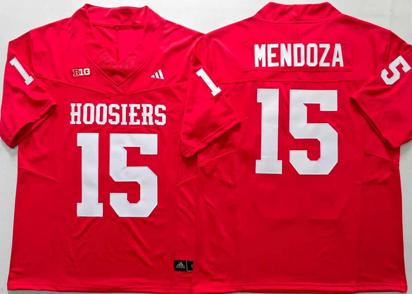 Men's Fernando Mendoza Black Vapor Jersey #15 Red White Stranger Things Edition-All Stitched