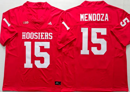 Men's Fernando Mendoza Black Vapor Jersey #15 Red White Stranger Things Edition-All Stitched