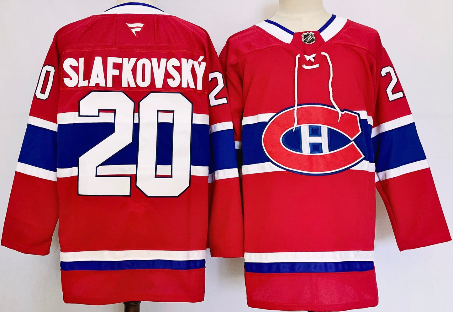Custom 2026 Canadien Jakub Dobes Home Red Premium All Stitched Hockey Jersey