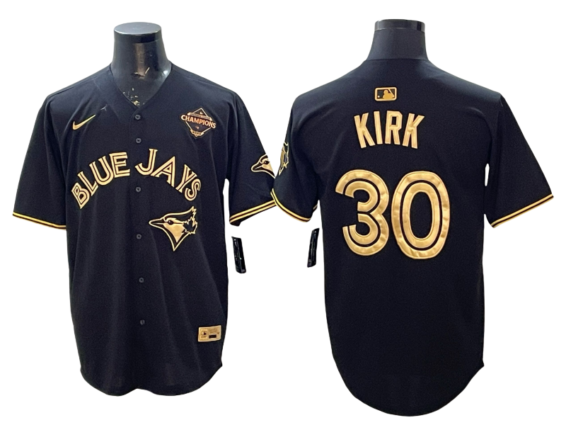Custom 2025 American League Champions Black Gold Jersey - All Stitched