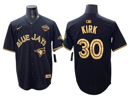 Custom 2025 American League Champions Black Gold Jersey - All Stitched