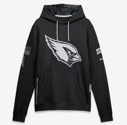2026 Salute to Service Black Sideline Dri-FIT Pullover Hoodie