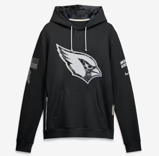 2026 Salute to Service Black Sideline Dri-FIT Pullover Hoodie