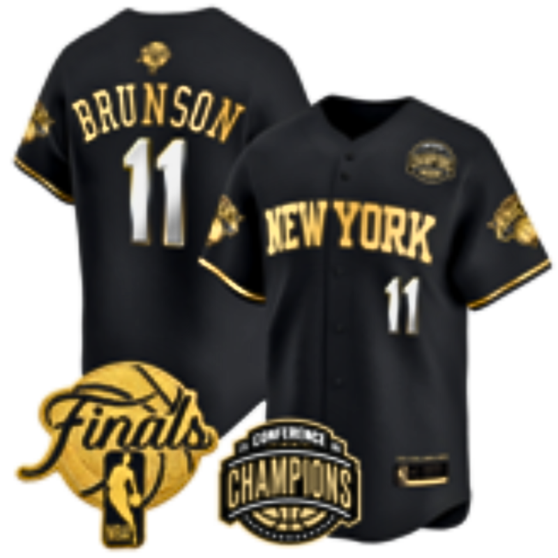 Custom Men's Jalen Brunson OG Anunoby 2026 Finals Champions Always Baseball Jersey -All Stitched