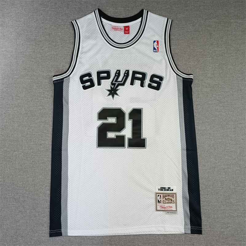 Tim Duncan San Antonio Spurs Throwback Baskeball Jersey -All Stitched