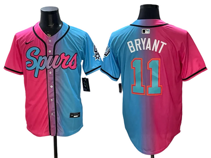 2026 Victor Wembanyama San Antonio Spurs Baseball Jersey -All Stitched