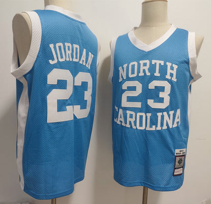 Custom Michael Jordan 1983-84 Retro #23 North Carolina Tar Heels Carolina Blue White Basketball Jersey -All Stitched