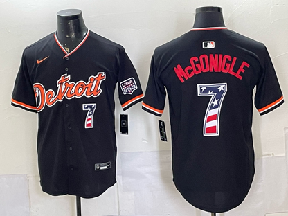 Custom Gray Black Orange USA 250 Fourth of July Baseball Jersey -All Stitched