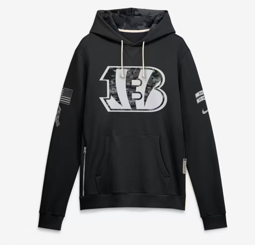 2026 Salute to Service Black Sideline Dri-FIT Pullover Hoodie