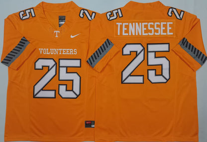 Men's Tennessee Volunteers #25 Stitched Jersey