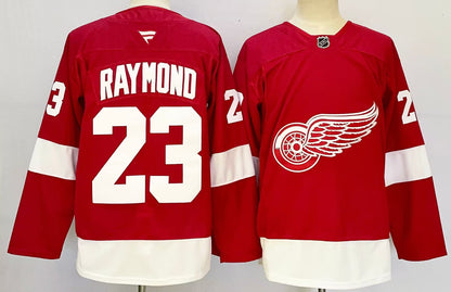 Custom 2026 Wings Home Red Premium All Stitched Hockey Jersey
