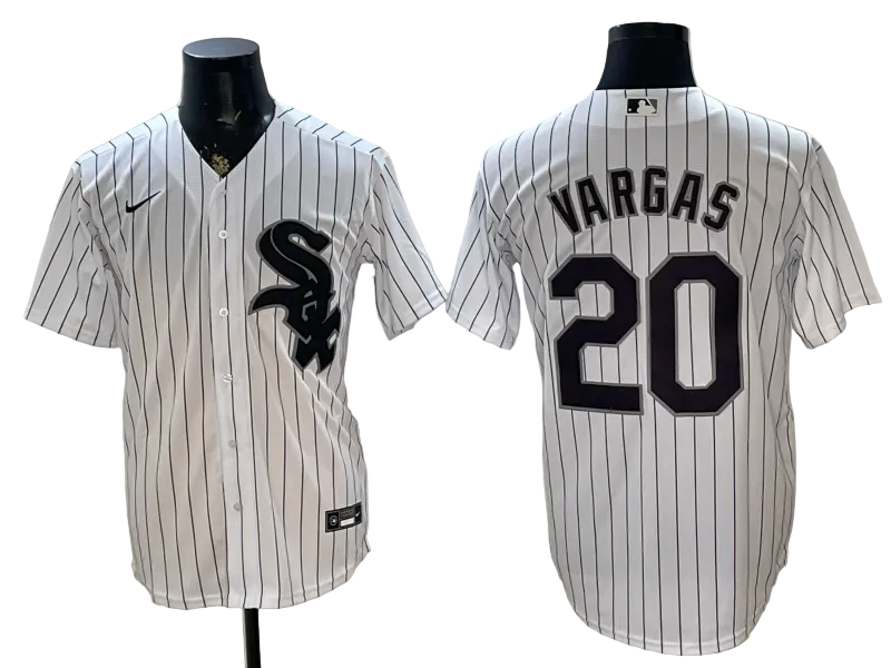 Miguel Vargas Red Black White Gray Baseball Jersey -All Stitched