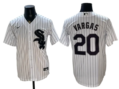 Miguel Vargas Red Black White Gray Baseball Jersey -All Stitched
