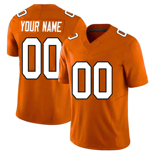 Custom Orange Football Jersey