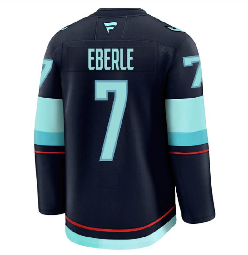 Custom 2026 Home Deep Sea Blue Premium All Stitched Hockey Jersey