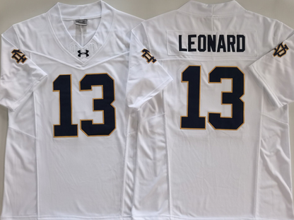 Men's CJ Carr Notre Dame Fighting Irish Vapor Jersey White Navy Kelly Green Football Jersey -All Stitched