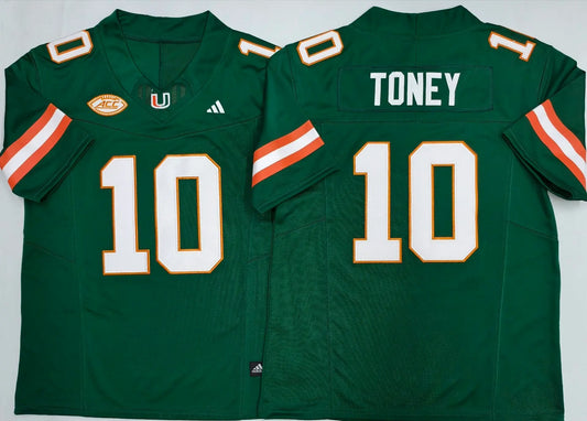 Men's Malachi Toney Green Vapor Jersey -All Stitched