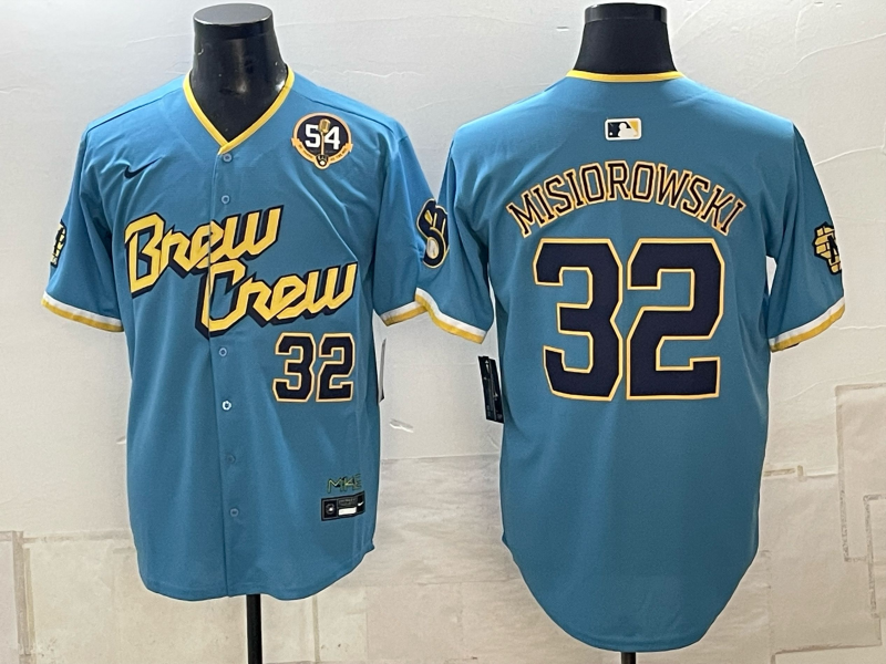 Custom Jacob Misiorowski 2026 World Series Powder Blue Baseball Jersey -All Stitched
