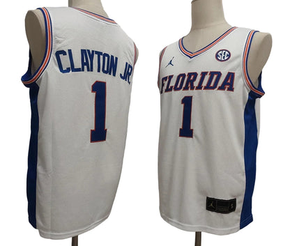 Custom Walter Clayton Jr. #1 Florida Gators Royal White Orange Basketball Jersey -All Stitched